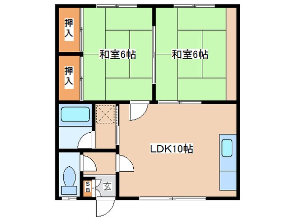 コーポつがわの物件間取画像